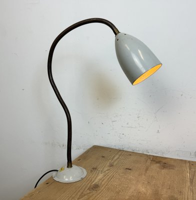 Grey Industrial Gooseneck Table Lamp from Philips, 1960s-CGF-1792233