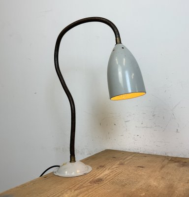 Grey Industrial Gooseneck Table Lamp from Philips, 1960s-CGF-1792233