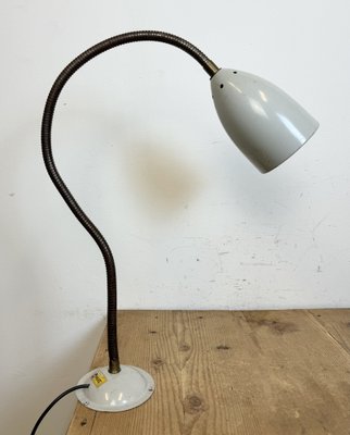 Grey Industrial Gooseneck Table Lamp from Philips, 1960s-CGF-1792233