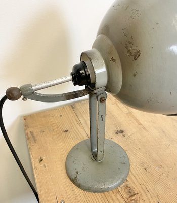 Grey Industrial Table Lamp, 1970s-CGF-1373684