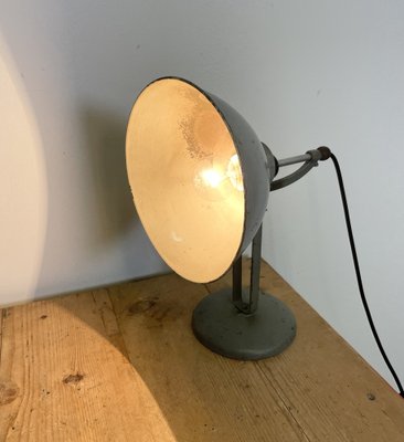 Grey Industrial Table Lamp, 1970s-CGF-1373684