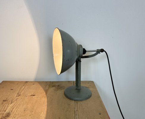 Grey Industrial Table Lamp, 1970s-CGF-1373684