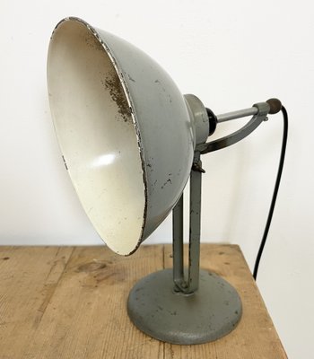 Grey Industrial Table Lamp, 1970s-CGF-1373684