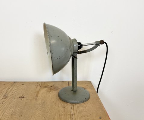 Grey Industrial Table Lamp, 1970s-CGF-1373684