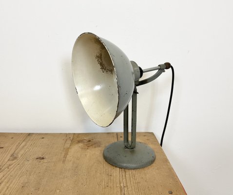 Grey Industrial Table Lamp, 1970s-CGF-1373684