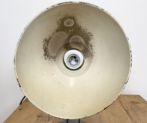 Grey Industrial Table Lamp, 1970s-CGF-1373684