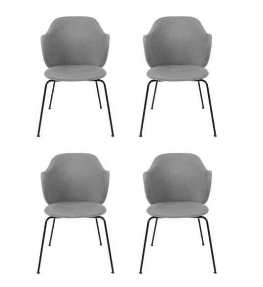 Grey Jupiter Lassen Chairs by Lassen, Set of 4