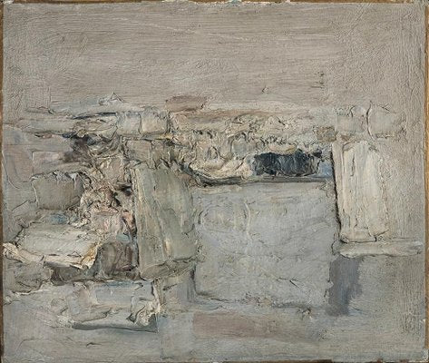 Grey Landscape - 1950s - Piero Sadun - Painting - Contemporary-ZCI-759367