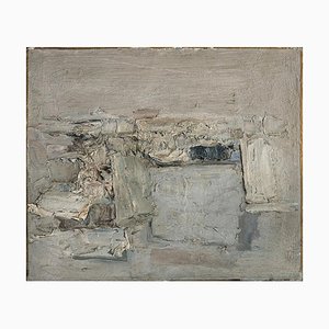 Grey Landscape - 1950s - Piero Sadun - Painting - Contemporary-ZCI-759367