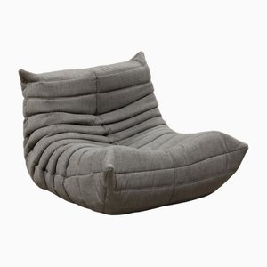 Grey Microfiber Togo Lounge Chair by Michel Ducaroy for Ligne Roset-IXA-1799000