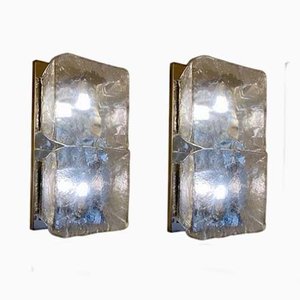 Grey Murano Wall Lights by Aureliano Toso, 1970s, Set of 2-MBH-1343113