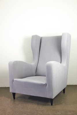 Grey Oak Armchair, 1950s-LMR-1816626