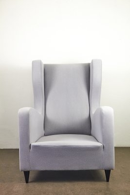 Grey Oak Armchair, 1950s-LMR-1816626