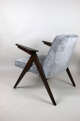 Grey Silver Bunny Armchair by Józef Chierowski, 1970s-UJQ-1057302