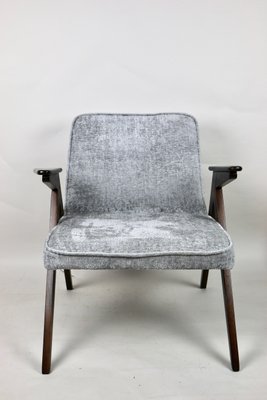 Grey Silver Bunny Armchair by Józef Chierowski, 1970s-UJQ-1057302