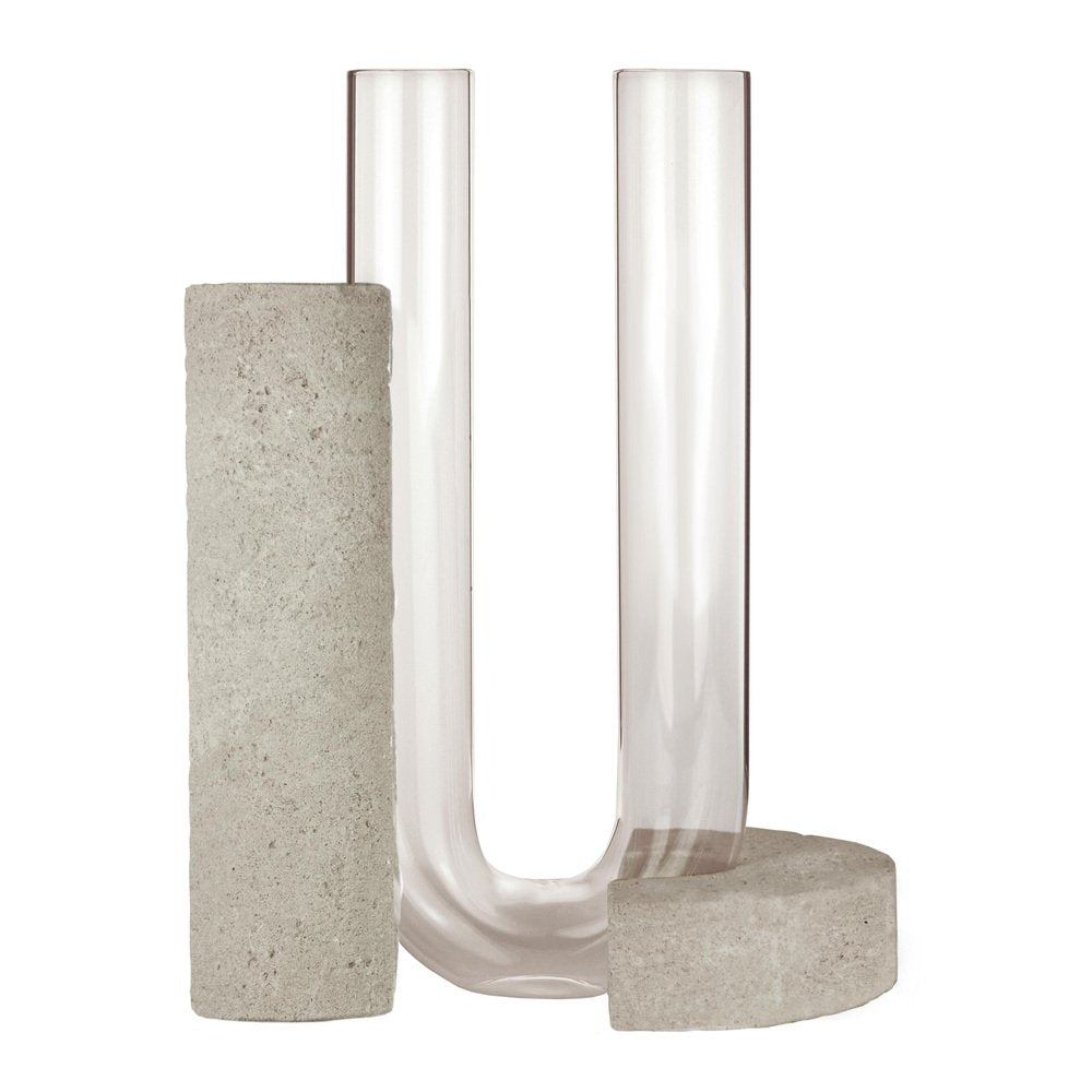 Grey-Smoked Cochlea Della Consapevolezza Soils Edition Vase by Coki Barbieri