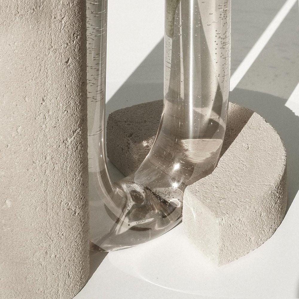 Grey-Smoked Cochlea Della Consapevolezza Soils Edition Vase by Coki Barbieri