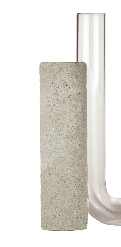 Grey-Smoked Cochlea Dello Sviluppo Soils Edition Vase by Coki Barbieri