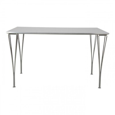 Grey Square Table by Piet Hein for Fritz Hansen, 1990s-MTD-1400259