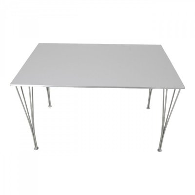 Grey Square Table by Piet Hein for Fritz Hansen, 1990s-MTD-1400259