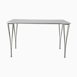 Grey Square Table by Piet Hein for Fritz Hansen, 1990s-MTD-1400259