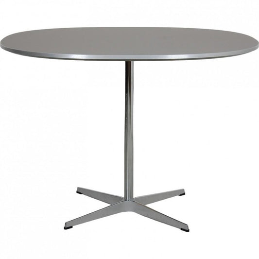 Grey Super Circulare Cafe Table by Arne Jacobsen