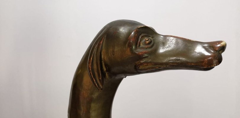 Greyhound Dog Sculpture, Italy, 1900s-JJT-853588