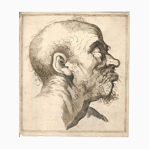 Grimace, Original China Ink and Watercolor Drawing, 18th Century-ZCI-919262