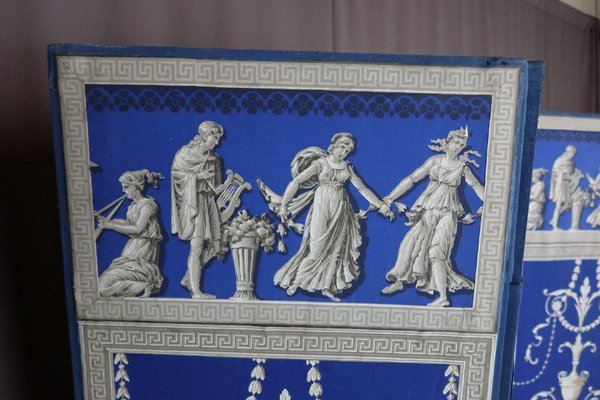 Grisaille Screen with Blue Background-WSV-1328456