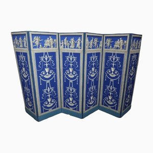 Grisaille Screen with Blue Background-WSV-1328456