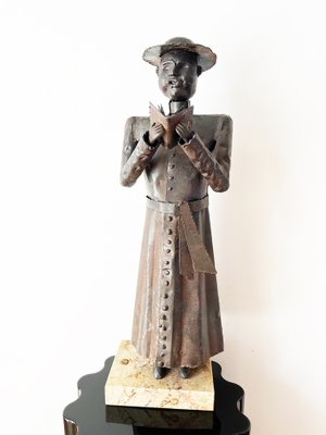 Grittani, Bishop Sculpture, 1970s, Wrought Iron-OLY-1705186