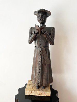 Grittani, Bishop Sculpture, 1970s, Wrought Iron-OLY-1705186