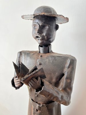 Grittani, Bishop Sculpture, 1970s, Wrought Iron-OLY-1705186