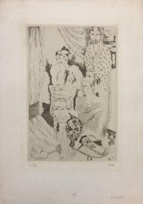 Group of three Clowns - Original Etching and Drypoint by Jean Lurçat - 1921 1921-ZCI-756832