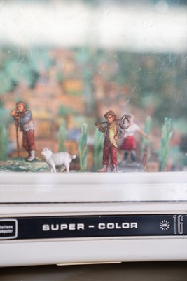 Grundig Television with Luminous Artisan Nativity Scene, 1950s-KNM-976329