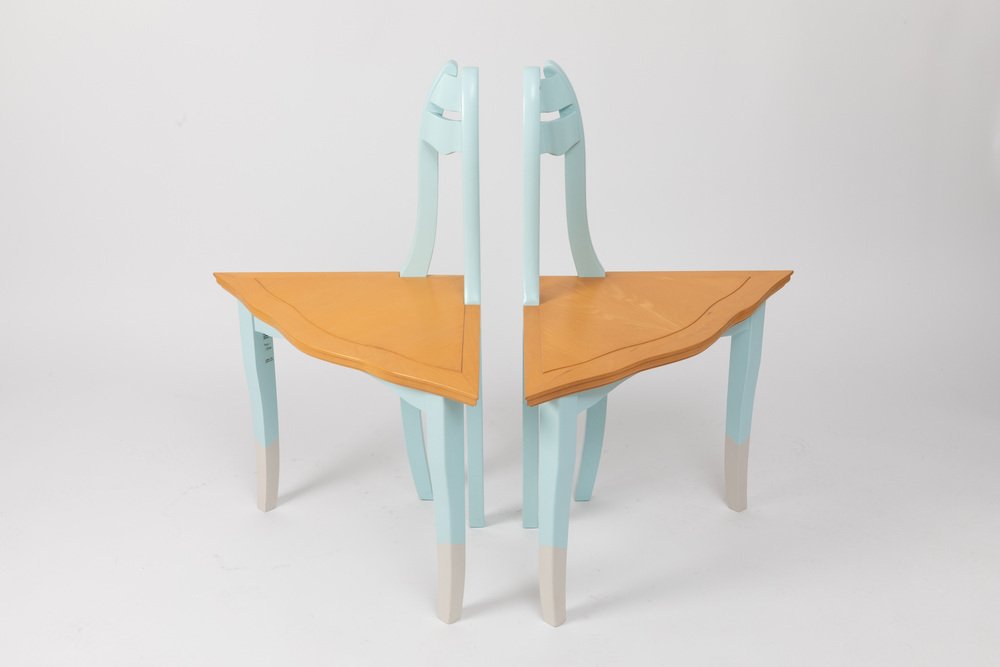 Gudrun Am Leineufer Corner Chairs by Bořek Šípek for Leitner, 1984, Set of 2