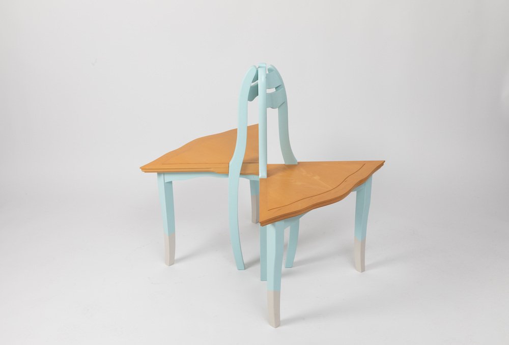 Gudrun Am Leineufer Corner Chairs by Bořek Šípek for Leitner, 1984, Set of 2