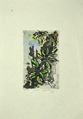 Guelfo Bianchini - Flowers - Etching on Paper - 1961-ZCI-850643