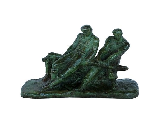 Gufko, Two Fishermen at the Helm, 1900, Bronze-RVK-1080464