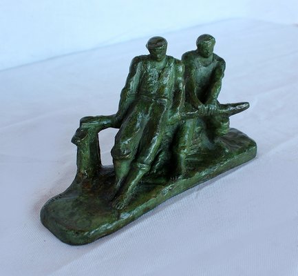 Gufko, Two Fishermen at the Helm, 1900, Bronze-RVK-1080464