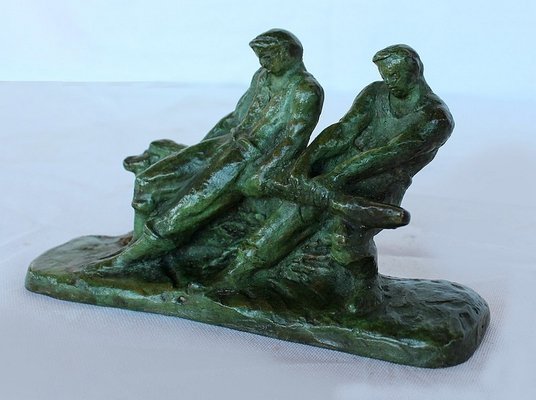 Gufko, Two Fishermen at the Helm, 1900, Bronze-RVK-1080464