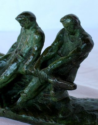 Gufko, Two Fishermen at the Helm, 1900, Bronze-RVK-1080464