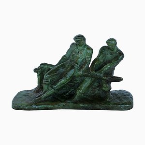 Gufko, Two Fishermen at the Helm, 1900, Bronze-RVK-1080464