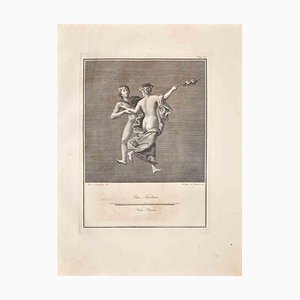 Guglielmo Morghen, Ancient Roman Fresco Herculaneum, Original Etching, 18th Century-ZCI-1422501