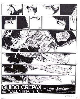 Guido Crepax - From Valentina to O - Original Offset Print - 1976-ZCI-755019