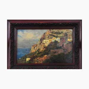 Gustav Adolf Thamm, The Island of Capri, 1890s, Oil Painting-QOR-2022760