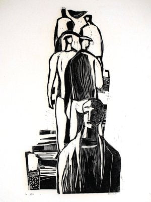 Gustav Grund, 1961, Woodcut-ZM-1083911