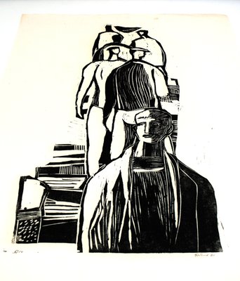 Gustav Grund, 1961, Woodcut-ZM-1083911