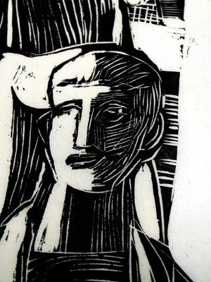 Gustav Grund, 1961, Woodcut-ZM-1083911