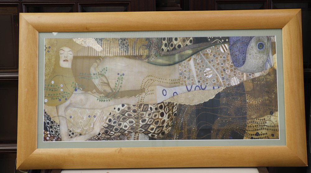 Gustav Klimt, Water Serpents I, Pigment Print, Framed